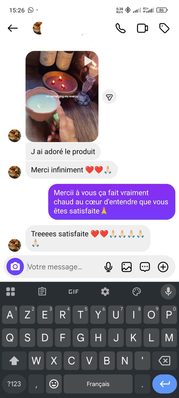 Témoignage cliente Shimeris