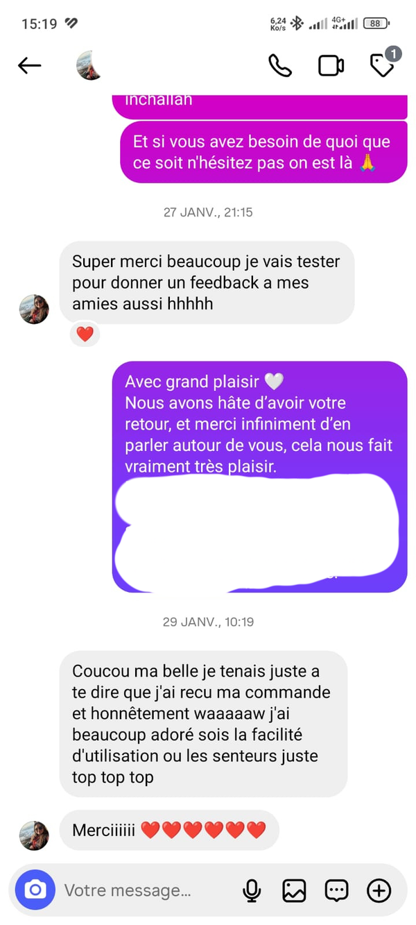 Témoignage cliente Shimeris